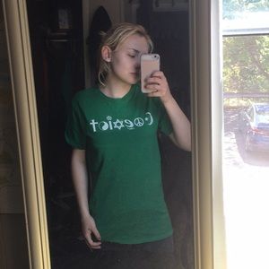 green Coexist graphic tee S